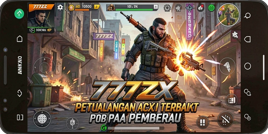 Gameplay Action seru dalam 777ZX dengan pertarungan intens.