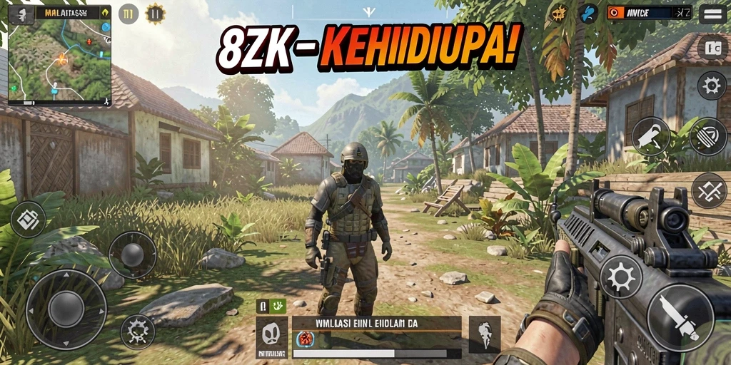 Tampilan gameplay 8ZK yang menarik dan interaktif.