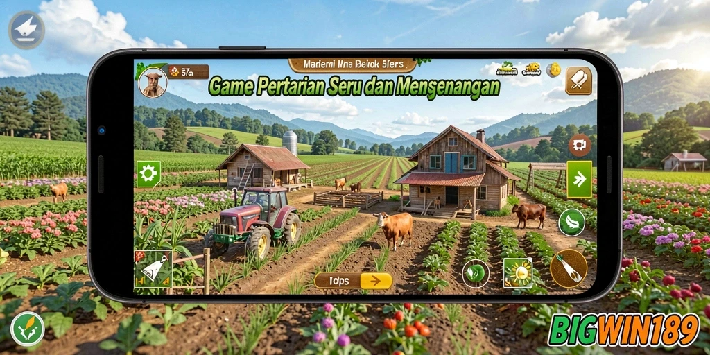 Tampilan gameplay BIGWIN189 yang menakjubkan di dunia pertanian.