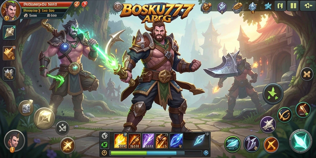 Screenshots menunjukkan aksi seru dalam permainan ARPG.
