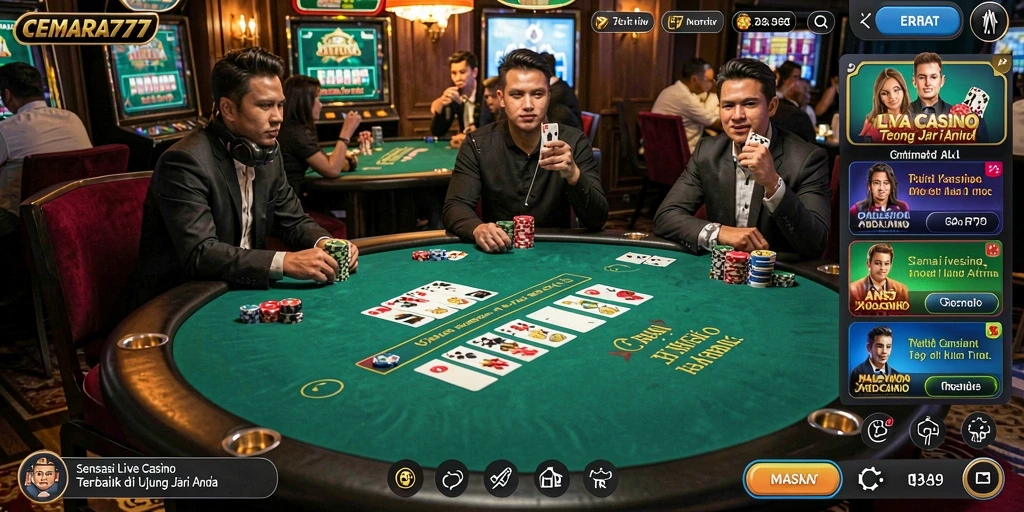 Tampilan gameplay CEMARA777 yang menawan dan interaktif.