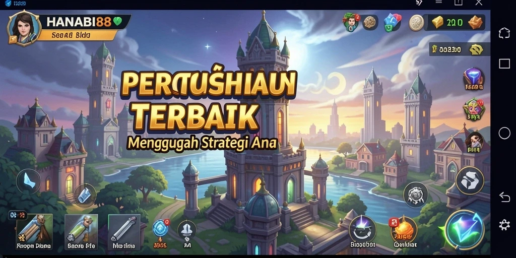 Screenshot gameplay Tower Defense yang menegangkan di HANABI88.