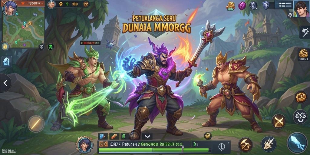 Tampilan gameplay IDR77 yang mengesankan, penuh aksi dan petualangan.
