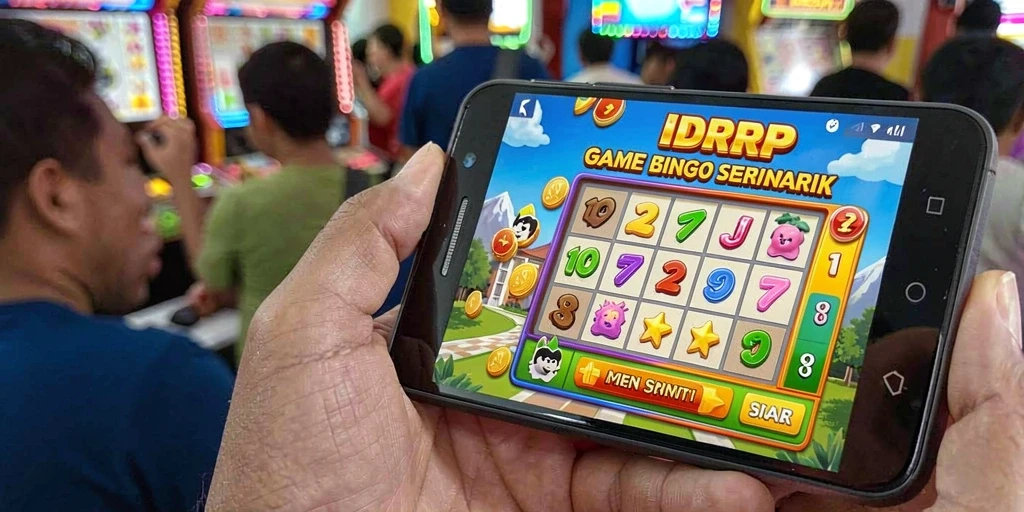 Tampilan gameplay seru dari IDRRP dalam permainan Bingo.