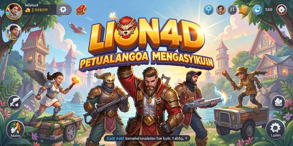 Tampilan utama <strong>LION4D</strong> menunjukkan gameplay seru dengan grafik yang menawan.