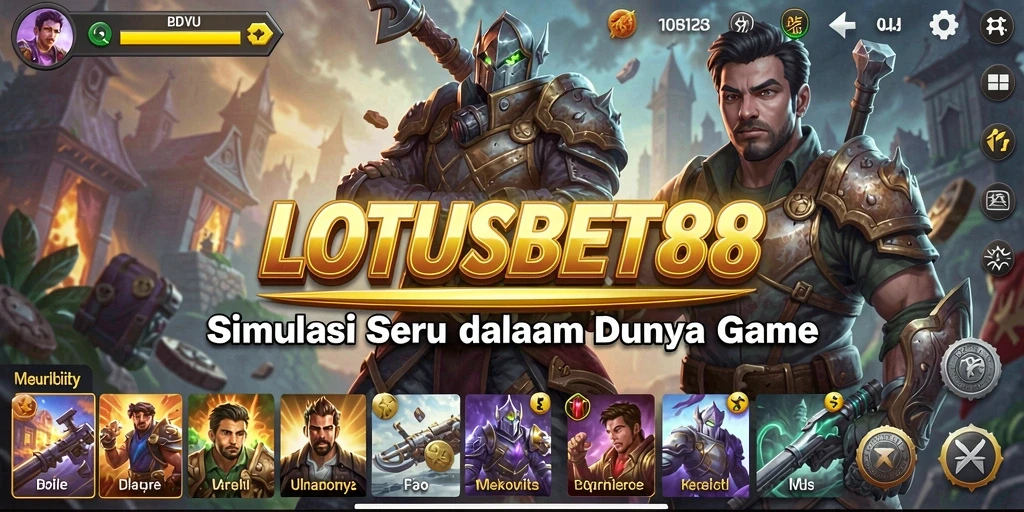 Screenshot utama LOTUSBET88 menampilkan momen gameplay yang seru dan interaktif.