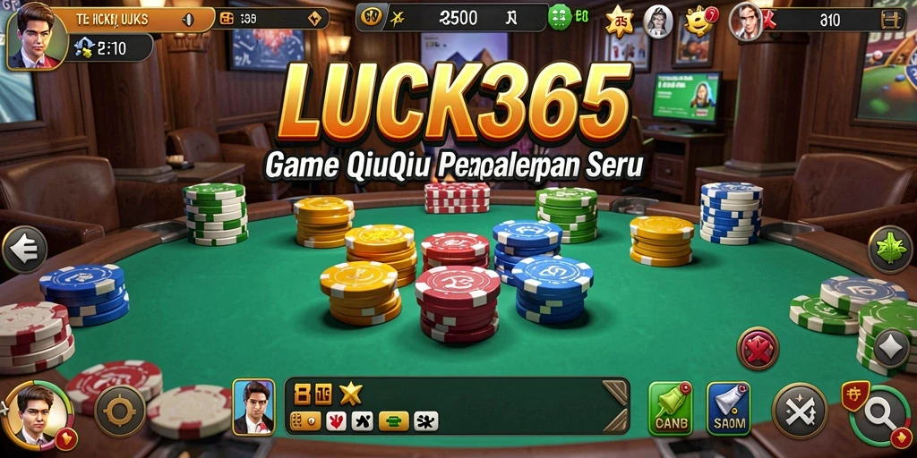 Screenshot gameplay LUCK365 yang menampilkan aksi QiuQiu yang seru