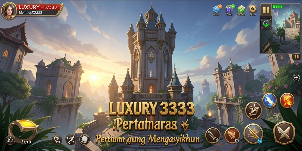 Screenshot gameplay LUXURY333 menampilkan aksi seru Tower Defense.
