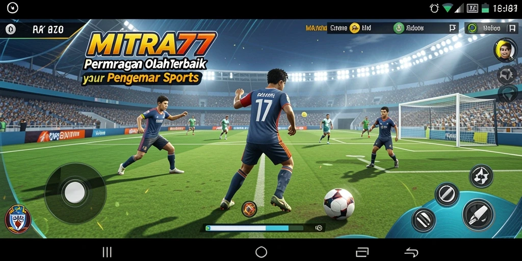 Screenshot gameplay MITRA77 yang menampilkan aksi olahraga seru.