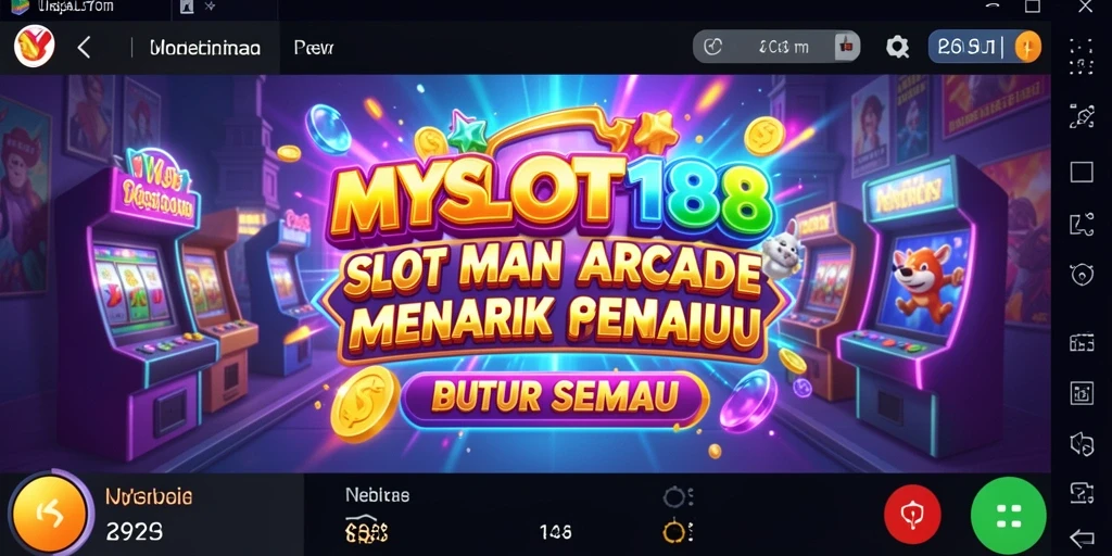 Tampilan utama gameplay MYSLOT188 dengan mesin slot yang beragam.