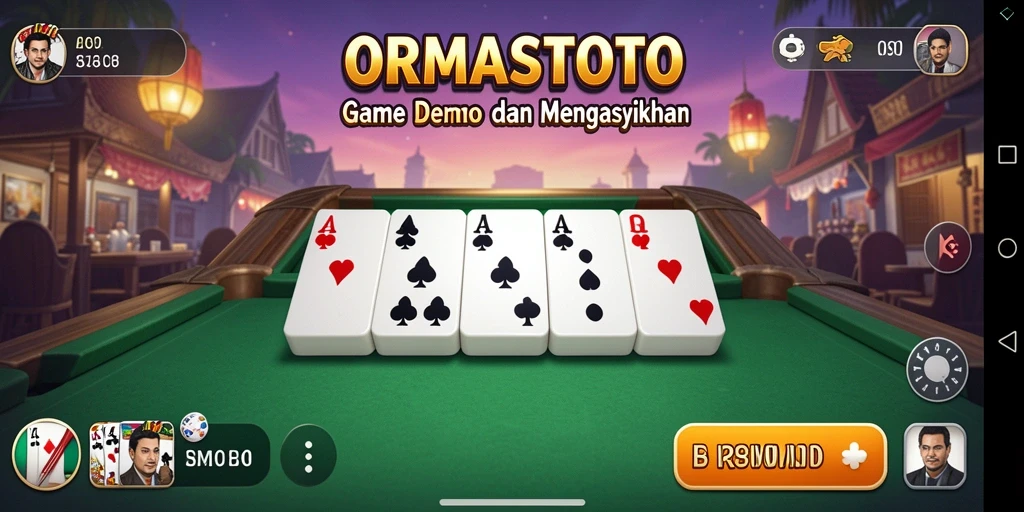 Tampilan gameplay ORMASSTOTO yang menarik dan seru.