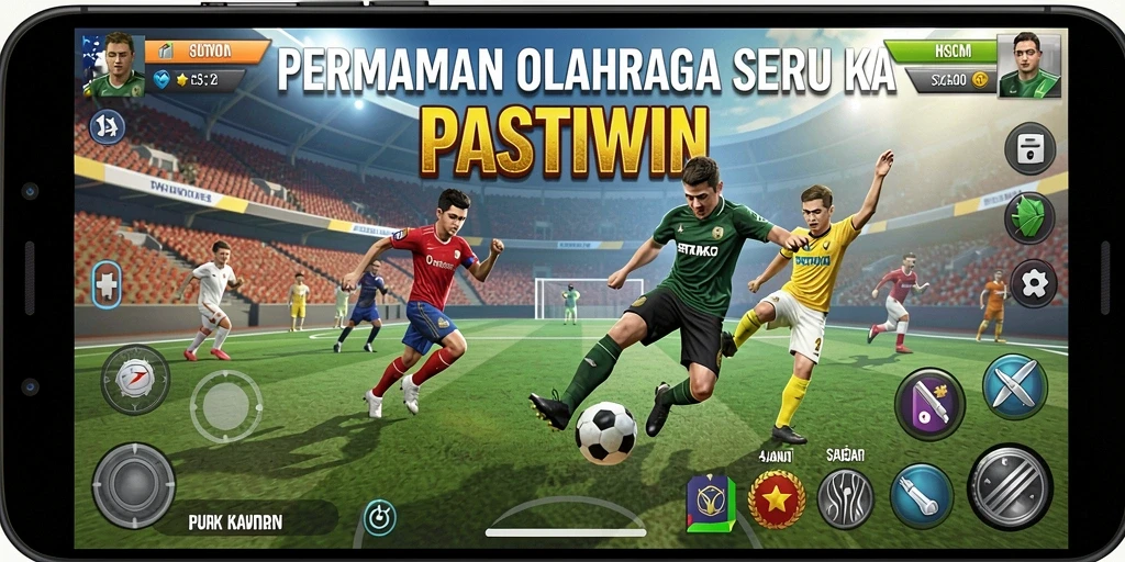 Tampilan gameplay PASTIWIN yang dinamis dan seru.