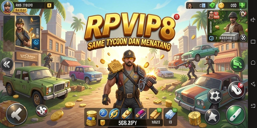 Tampilan gameplay Tycoon yang mendebarkan dan penuh strategi.
