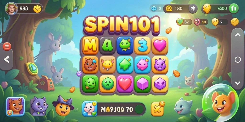 Mainkan SPIN101 dan nikmati pengalaman Match-3 yang seru.