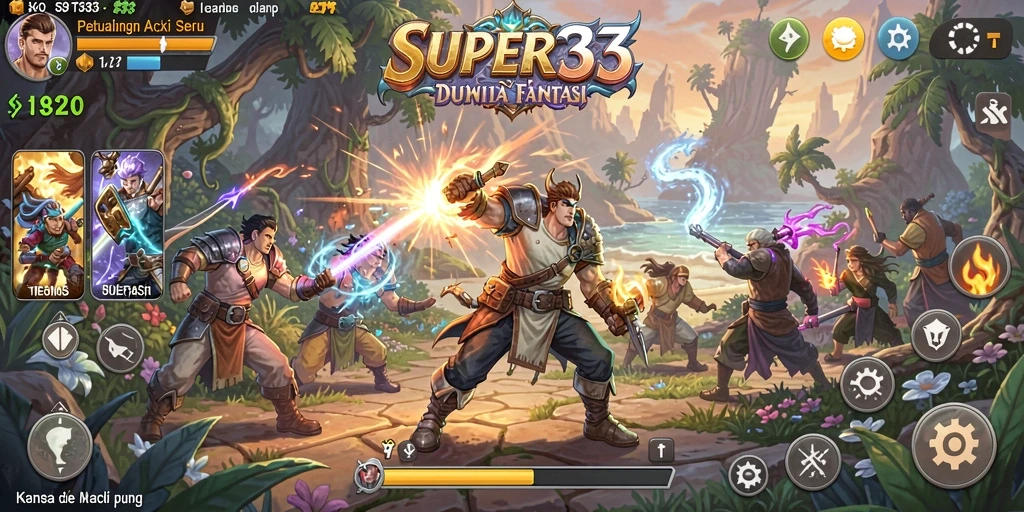 Gameplay seru di dunia fantasi penuh aksi.
