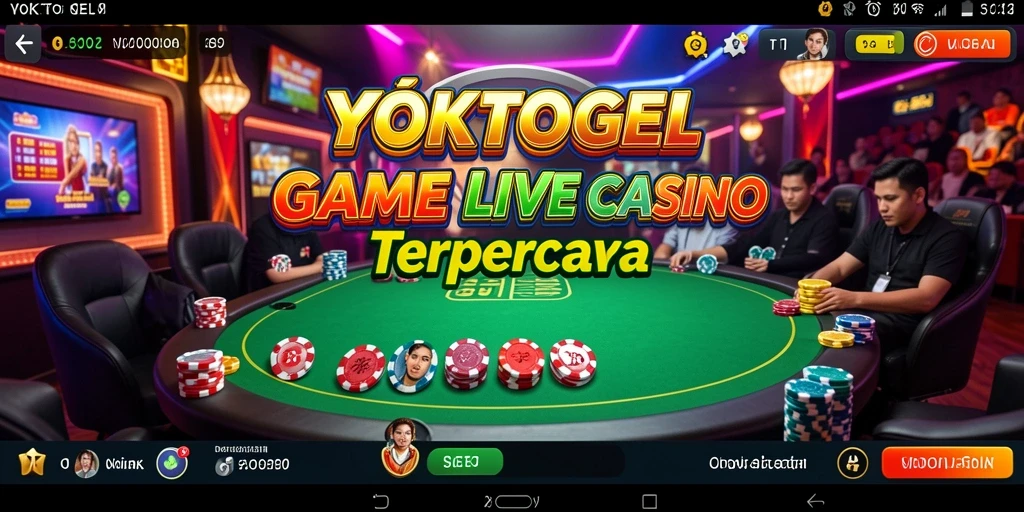 Gameplay seru dalam aplikasi YOKTOGEL dengan dealer langsung.